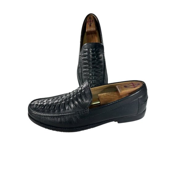 Tommy Bahama Flynn Slip-on Mens Size 15 M Black Woven Slip On Dress Loafers - Picture 1 of 9